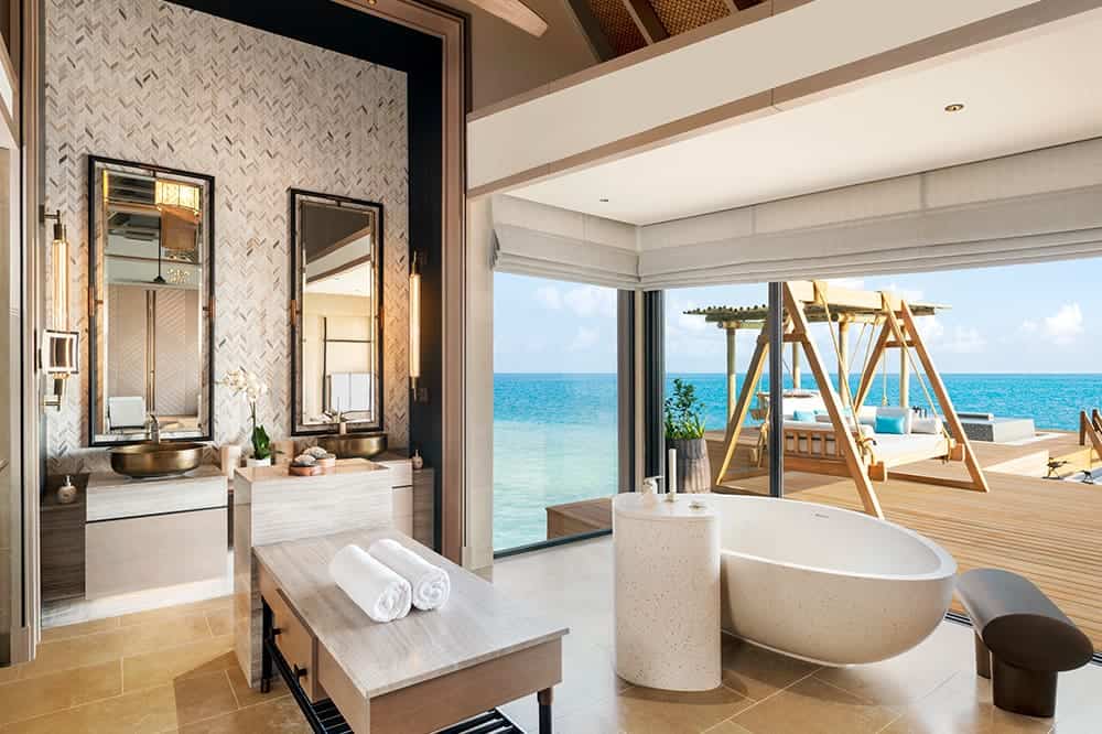 Waldorf Astoria Maldives Reef Villa Bathroom