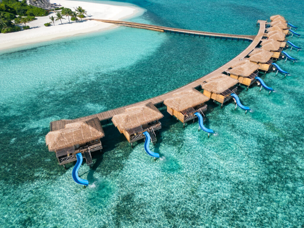 You&Me Maldives Aqua Suite Slide - Aerial