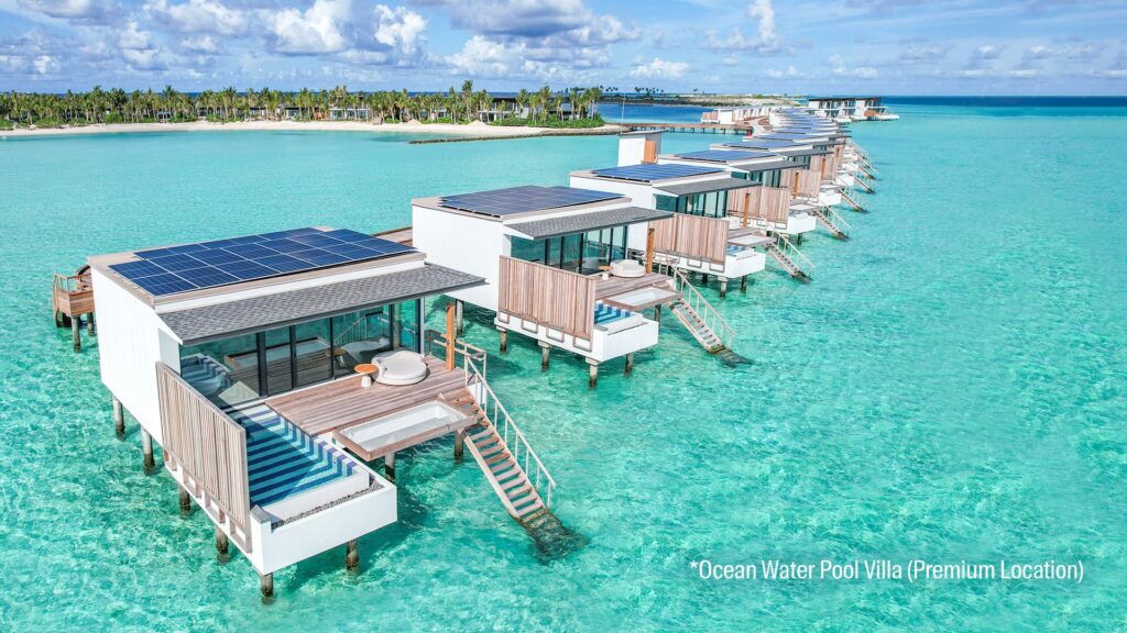 So Maldives Water Pool Villa Aerial