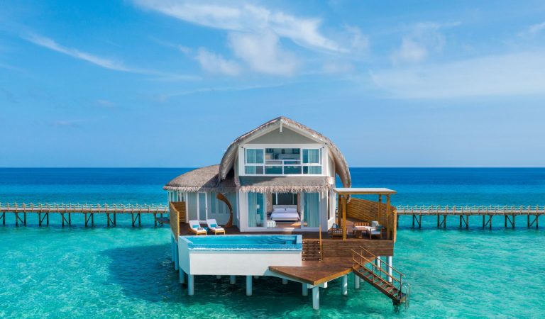 JW Marriot Maldives Overwater Pool Villa Front